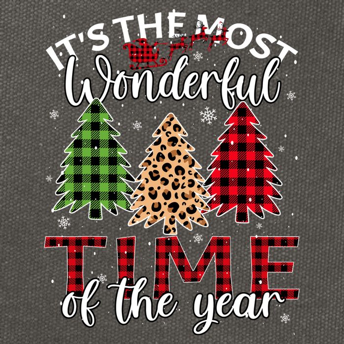 Christmas Trees ItS The Most Wonderful Time Of The Year Cotton Canvas Backpack