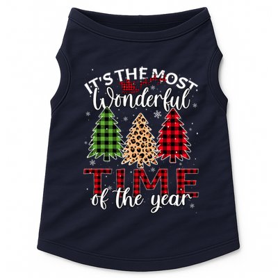 Christmas Trees ItS The Most Wonderful Time Of The Year Doggie Tank