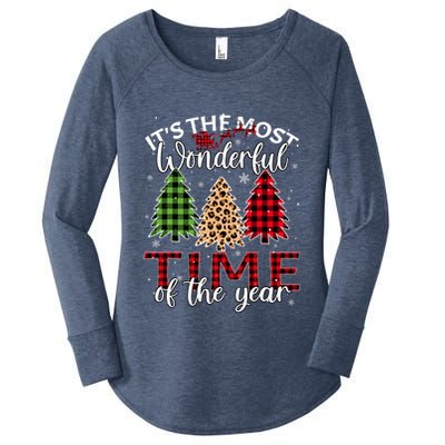 Christmas Trees ItS The Most Wonderful Time Of The Year Women's Perfect Tri Tunic Long Sleeve Shirt