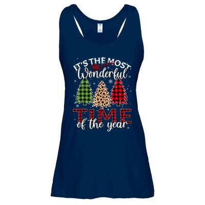 Christmas Trees ItS The Most Wonderful Time Of The Year Ladies Essential Flowy Tank