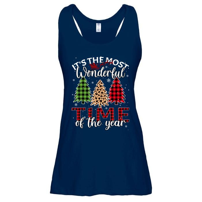 Christmas Trees ItS The Most Wonderful Time Of The Year Ladies Essential Flowy Tank