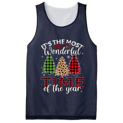 Christmas Trees ItS The Most Wonderful Time Of The Year Mesh Reversible Basketball Jersey Tank