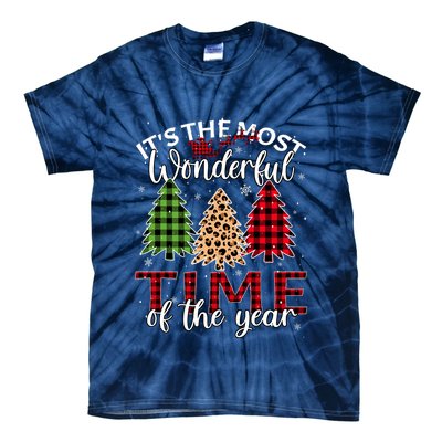 Christmas Trees ItS The Most Wonderful Time Of The Year Tie-Dye T-Shirt