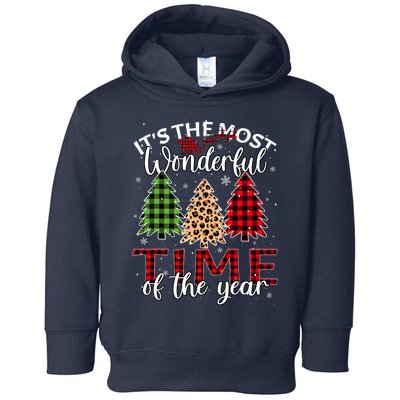 Christmas Trees ItS The Most Wonderful Time Of The Year Toddler Hoodie