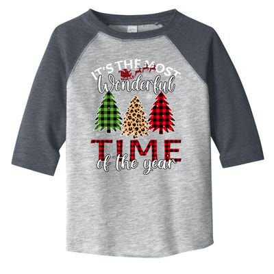 Christmas Trees ItS The Most Wonderful Time Of The Year Toddler Fine Jersey T-Shirt