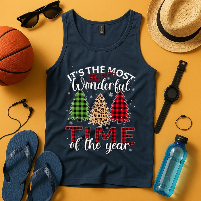 Christmas Trees ItS The Most Wonderful Time Of The Year Tank Top