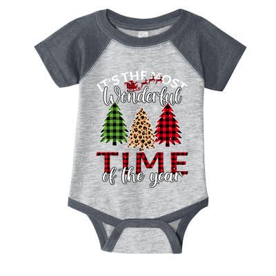 Christmas Trees ItS The Most Wonderful Time Of The Year Infant Baby Jersey Bodysuit