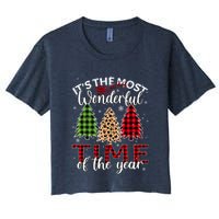 Christmas Trees ItS The Most Wonderful Time Of The Year Crop Top