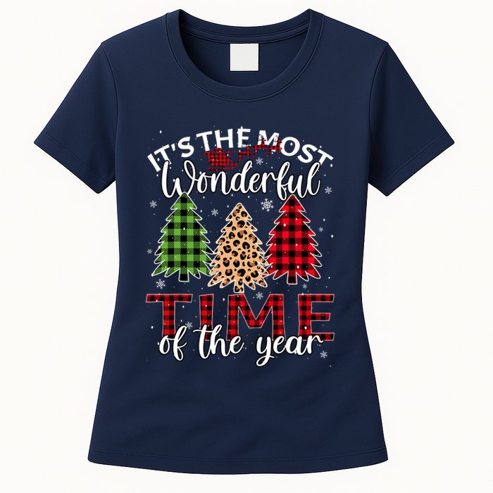 Christmas Trees ItS The Most Wonderful Time Of The Year Womens T-Shirt