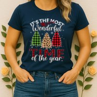 Christmas Trees ItS The Most Wonderful Time Of The Year Womens T-Shirt