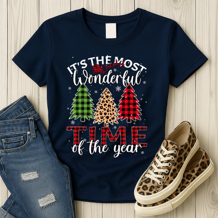 Christmas Trees ItS The Most Wonderful Time Of The Year Womens T-Shirt