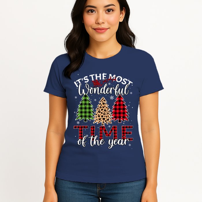 Christmas Trees ItS The Most Wonderful Time Of The Year Womens T-Shirt