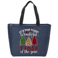 Christmas Trees ItS The Most Wonderful Time Of The Year Zip Tote Bag