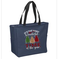 Christmas Trees ItS The Most Wonderful Time Of The Year Zip Tote Bag