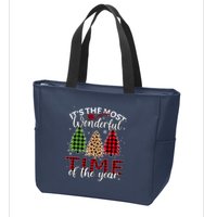 Christmas Trees ItS The Most Wonderful Time Of The Year Zip Tote Bag