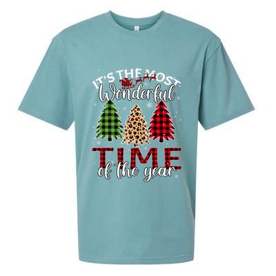 Christmas Trees ItS The Most Wonderful Time Of The Year Sueded Cloud Jersey T-Shirt