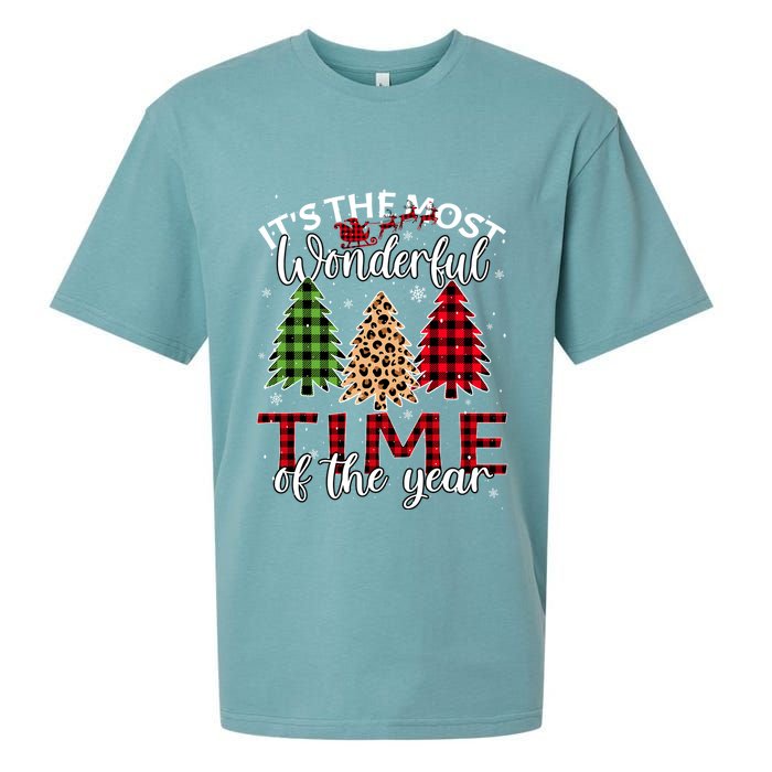 Christmas Trees ItS The Most Wonderful Time Of The Year Sueded Cloud Jersey T-Shirt