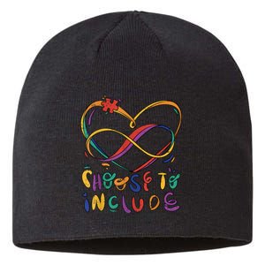 Choose To Include Autism Awareness Teacher Special Education Sustainable Beanie