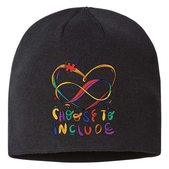 Choose To Include Autism Awareness Teacher Special Education Sustainable Beanie