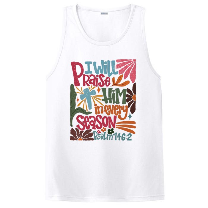 Christian Thanksgiving I Will Praise Him In Every Season PosiCharge Competitor Tank