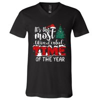 Christmas Trees ItS The Most Wonderful Time Of The Year V-Neck T-Shirt