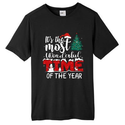 Christmas Trees ItS The Most Wonderful Time Of The Year Tall Fusion ChromaSoft Performance T-Shirt