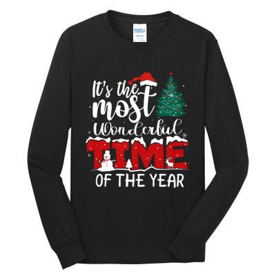 Christmas Trees ItS The Most Wonderful Time Of The Year Tall Long Sleeve T-Shirt