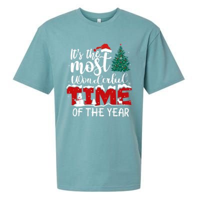 Christmas Trees ItS The Most Wonderful Time Of The Year Sueded Cloud Jersey T-Shirt