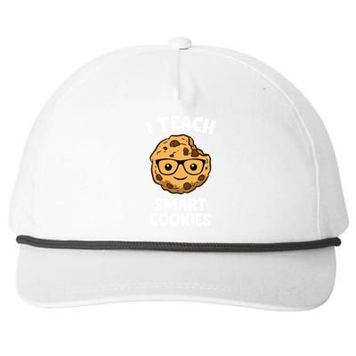 Cookie Teacher I Teach Smart Cookies Cute Teacher Gift Snapback Five-Panel Rope Hat