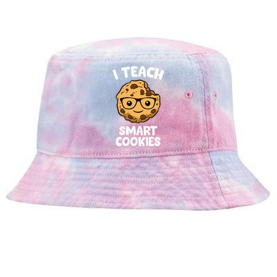 Cookie Teacher I Teach Smart Cookies Cute Teacher Gift Tie-Dyed Bucket Hat