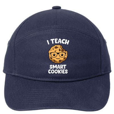 Cookie Teacher I Teach Smart Cookies Cute Teacher Gift 7-Panel Snapback Hat