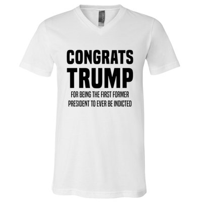 Congrats Trump Indicted V-Neck T-Shirt