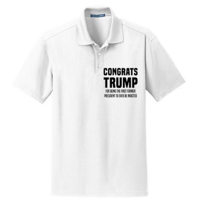 Congrats Trump Indicted Dry Zone Grid Polo