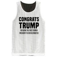 Congrats Trump Indicted Mesh Reversible Basketball Jersey Tank