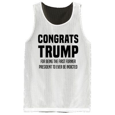 Congrats Trump Indicted Mesh Reversible Basketball Jersey Tank