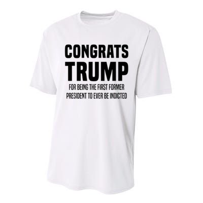 Congrats Trump Indicted Performance Sprint T-Shirt