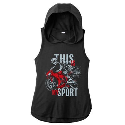 Cbr This Is My Sport Ladies PosiCharge Tri-Blend Wicking Draft Hoodie Tank