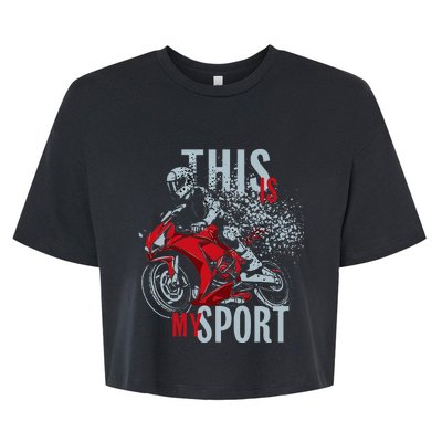 Cbr This Is My Sport Bella+Canvas Jersey Crop Tee