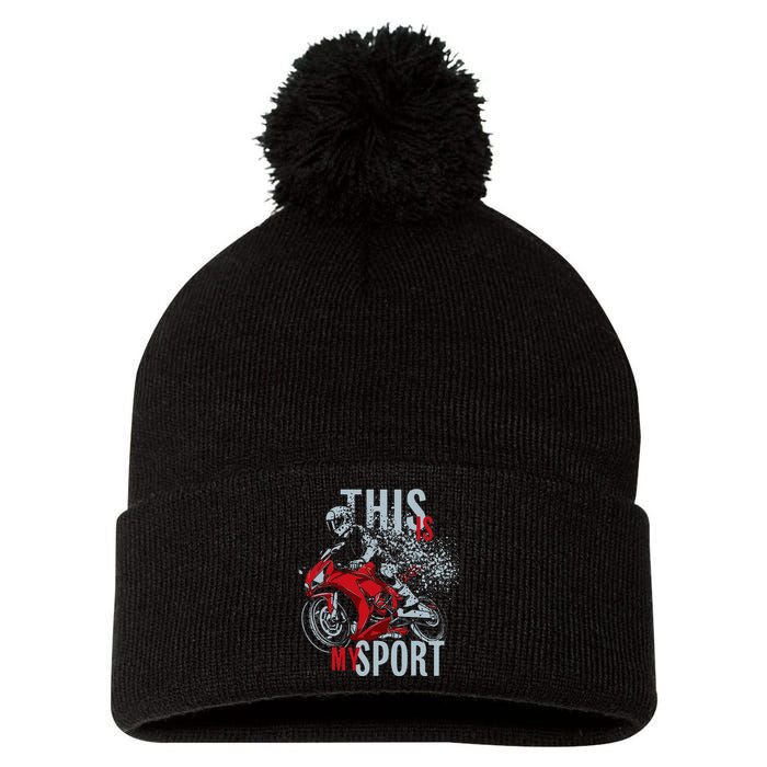 Cbr This Is My Sport Pom Pom 12in Knit Beanie