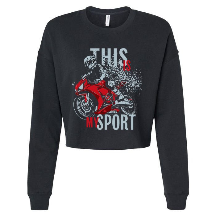 Cbr This Is My Sport Cropped Pullover Crew