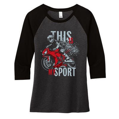 Cbr This Is My Sport Women's Tri-Blend 3/4-Sleeve Raglan Shirt