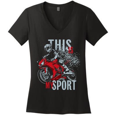 Cbr This Is My Sport Women's V-Neck T-Shirt