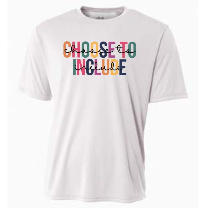 Choose To Include SPED Teacher Life Cooling Performance Crew T-Shirt