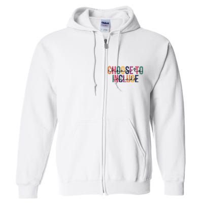 Choose To Include SPED Teacher Life Full Zip Hoodie