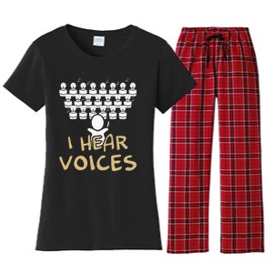 Choir Teacher I Hear Voices Funny Chorister Women's Flannel Pajama Set