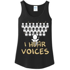 Choir Teacher I Hear Voices Funny Chorister Ladies Essential Tank