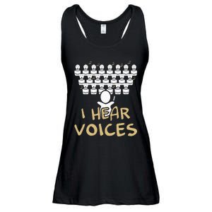 Choir Teacher I Hear Voices Funny Chorister Ladies Essential Flowy Tank