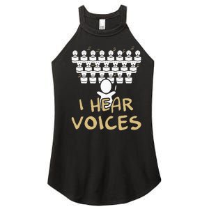 Choir Teacher I Hear Voices Funny Chorister Women's Perfect Tri Rocker Tank