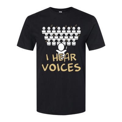 Choir Teacher I Hear Voices Funny Chorister Softstyle CVC T-Shirt