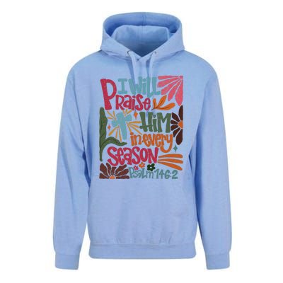 Christian Thanksgiving I Will Praise Him In Every Season Unisex Surf Hoodie